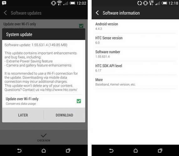 The HTC One (M8) in the U.S. and Canada, is receiving an update that includes the Extreme Power Saving Mode - U.S. and Canadian HTC One (M8) users receive update that will save battery life