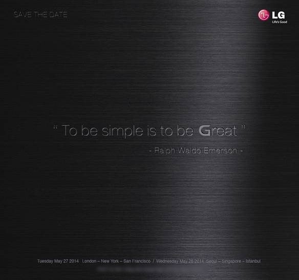 LG announces May 27 press event, LG G3 comes to mind