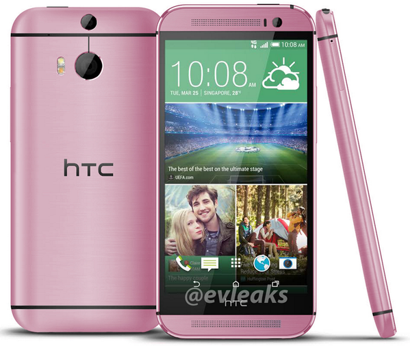 Here's the (unannounced) pink HTC One M8