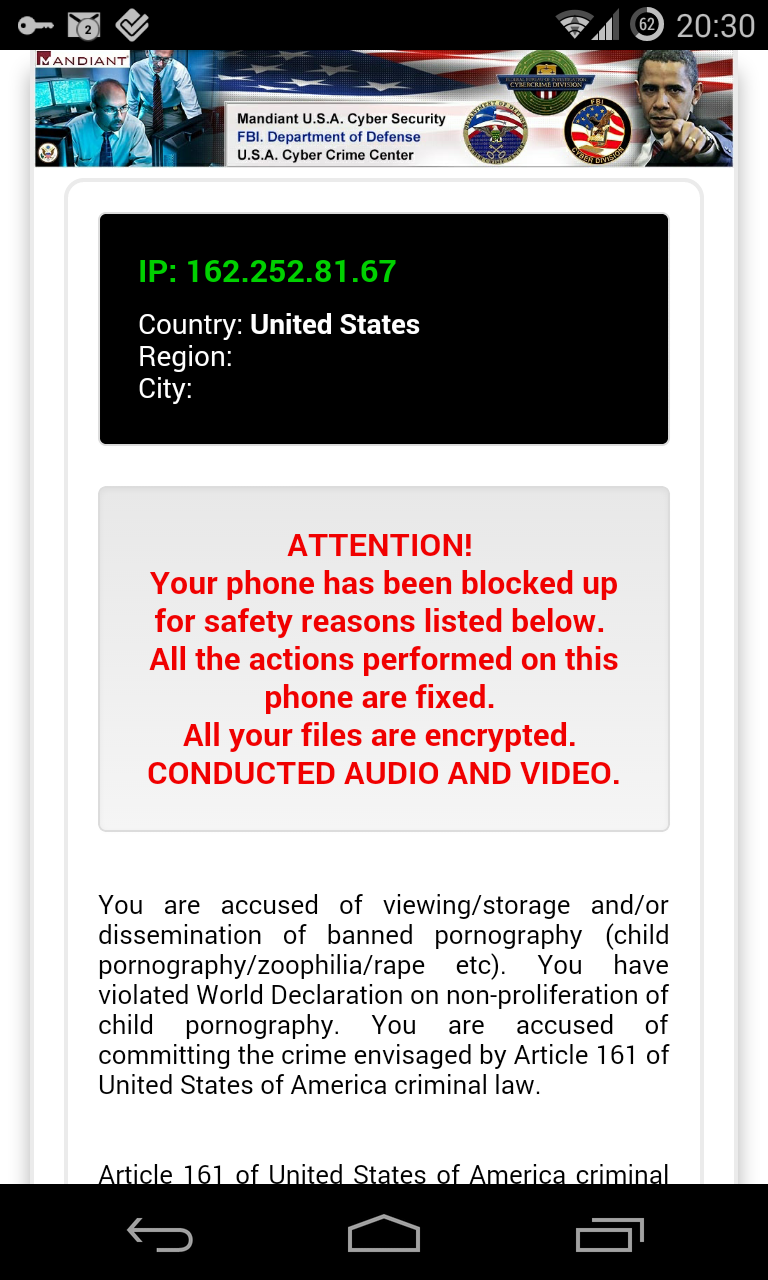 One Plus8 Com - New Android â€œransomwareâ€ insists you must pay a $300 fine because you  watched awful porn - PhoneArena