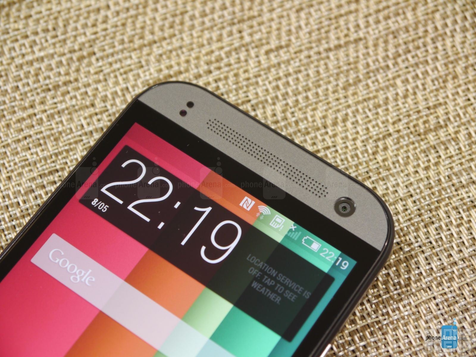 The HTC One mini 2 features a 4.5-inch 720p Super LCD-3 display. - HTC One mini 2 hands-on