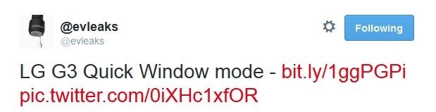 We are treated to a sneak peak of the LG G3’s “QuickWindow” mode