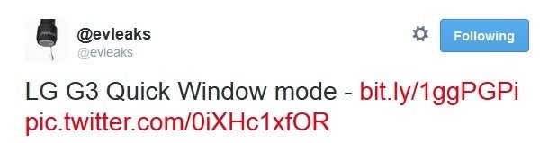 We are treated to a sneak peak of the LG G3’s “QuickWindow” mode