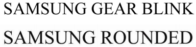 What are the Samsung Gear Blink and Samsung Rounded?