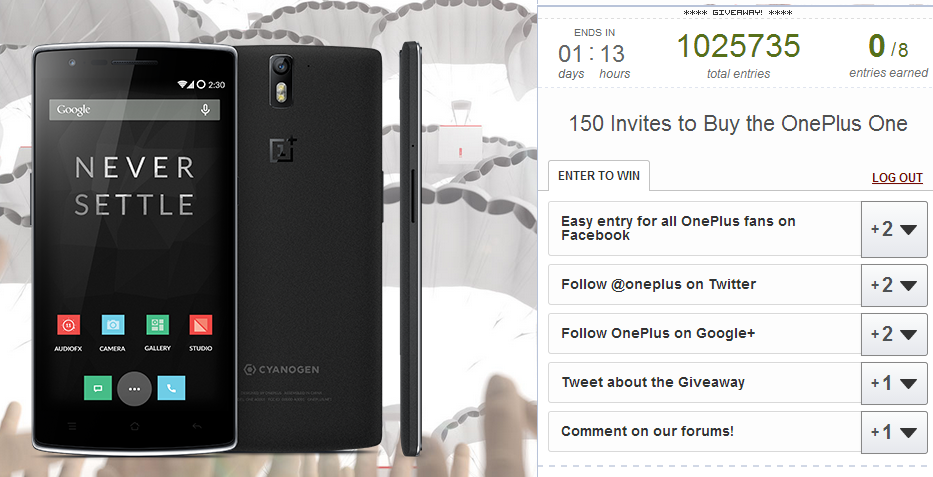 150 OnePlus One invites can be won today and tomorrow