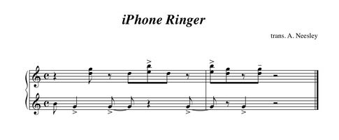 The original, 18-tone marimba ringtone transcribed - Did you know: the story behind the original iPhone marimba ringtone, and the science of ringtones