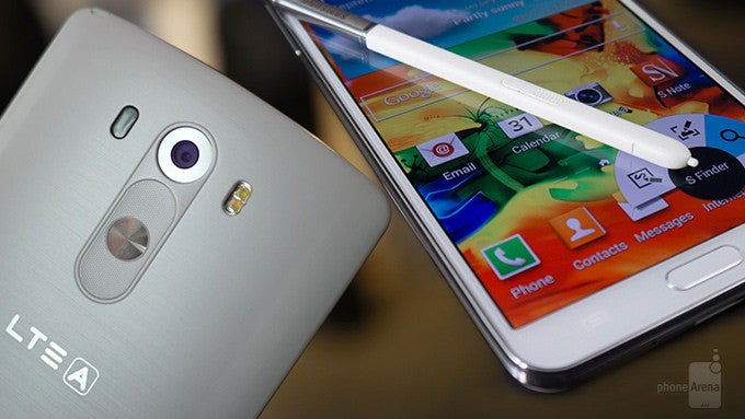 LG G3 vs Samsung Galaxy Note 3: first look