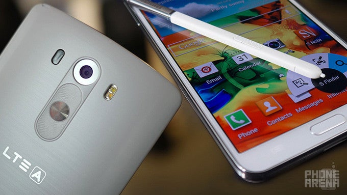 LG G3 vs Samsung Galaxy Note 3: first look