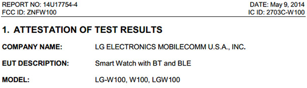 One version of the LG G Watch meets the FCC  - One version of the LG G Watch visits the FCC