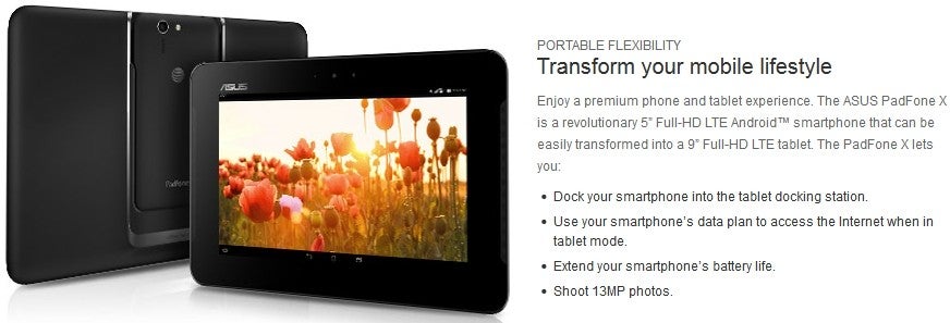 AT&amp;T Asus PadFone X priced at $199 on contract, pre-orders start June 6