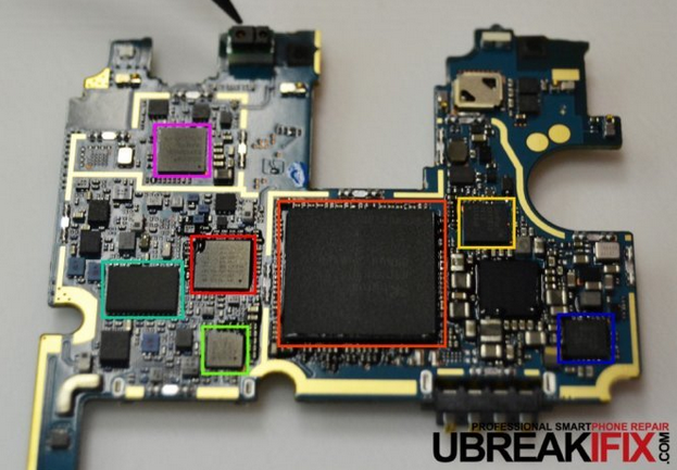 LG G3's motherboard - Tear down of LG G3 shows it to be easy to fix
