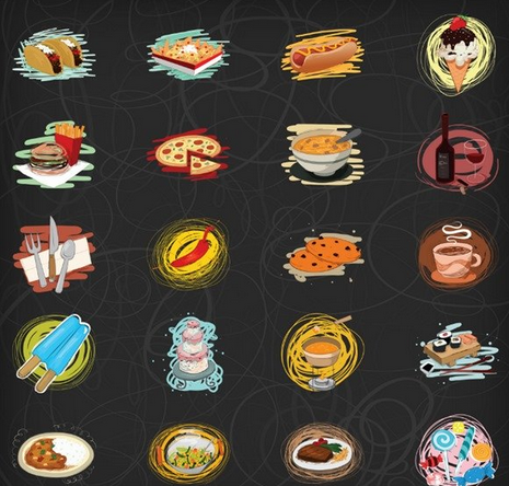 The food themed Nummies stickers - New stickers available for BBM - New BBM stickers include World Cup themed pack from Coca-Cola, and food themed Nummies
