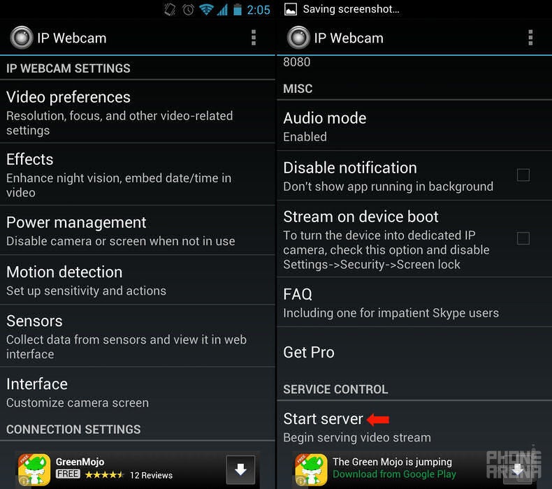 How to use an Android phone as a security camera or a baby monitor