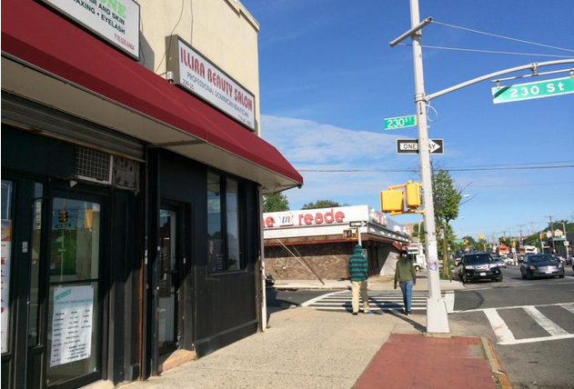Area near 230th street in Laurelton, where Verizon wants to build a 60 foot cell tower - Residents in New York City rally against planned placement of a Verizon XLTE cell tower