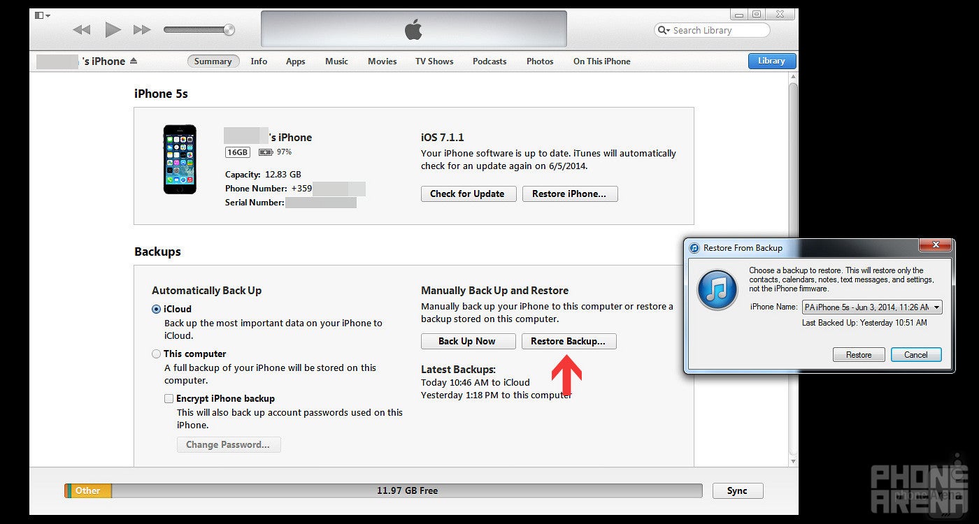 Restoring from Backup - How to go back to iOS 7.1 after installing the iOS 8 Beta on your iPhone or iPad