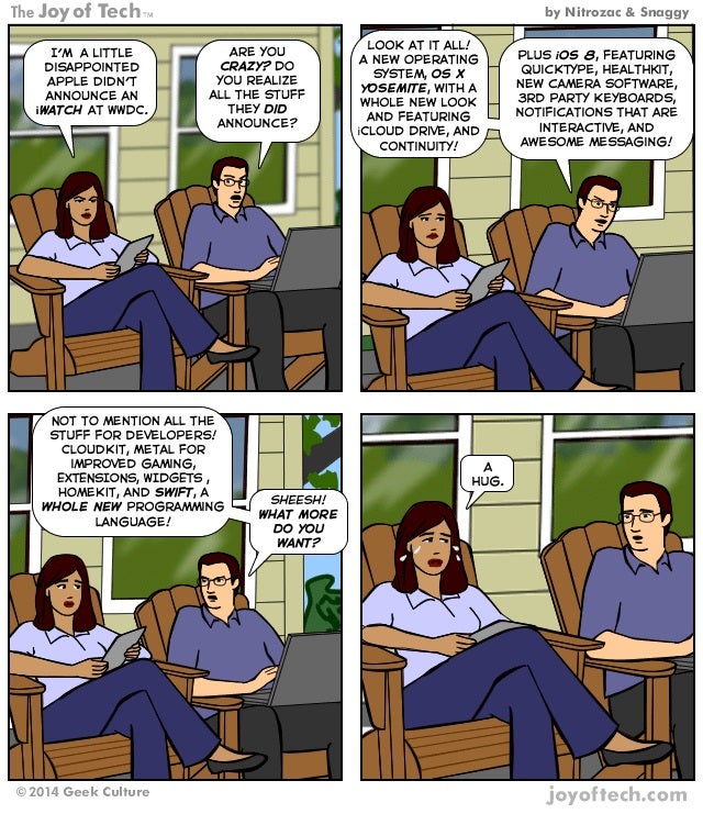 Humor: You can’t please everyone, despite all of WWDC’s announcements