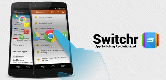 Switchr offers a polished app switching experience that your thumbs will love
