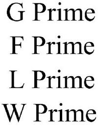 G Prime, F Prime, L Prime, and W Prime may be future LG smartphones