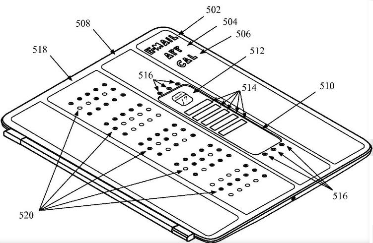 Apple has filed an application for an iPad case that protects the tablet, but also notifies and alerts the user about emails, texts and more - Apple files for a patent on new iPad cover that displays information even when closed