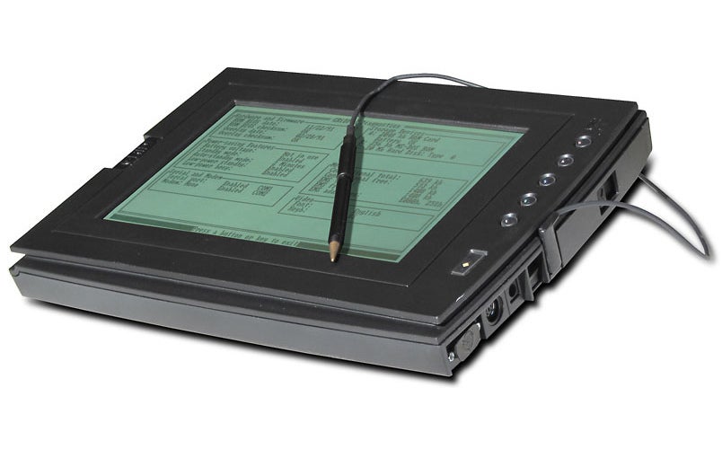 The GRiDPad tablet, released in 1989 - Tablets in the '90s were expensive, clunky, and as charming as a brick