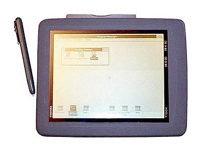 The Toshiba T100X – a model name fit for a terminator - Tablets in the &#039;90s were expensive, clunky, and as charming as a brick