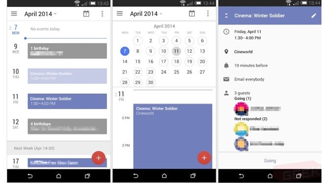 Leaked mockups of the new, Quantum Paper Android&amp;nbsp;design - What to expect at Google I/O 2014: Android 5.0 Lollipop, new Nexus, and smartwatches