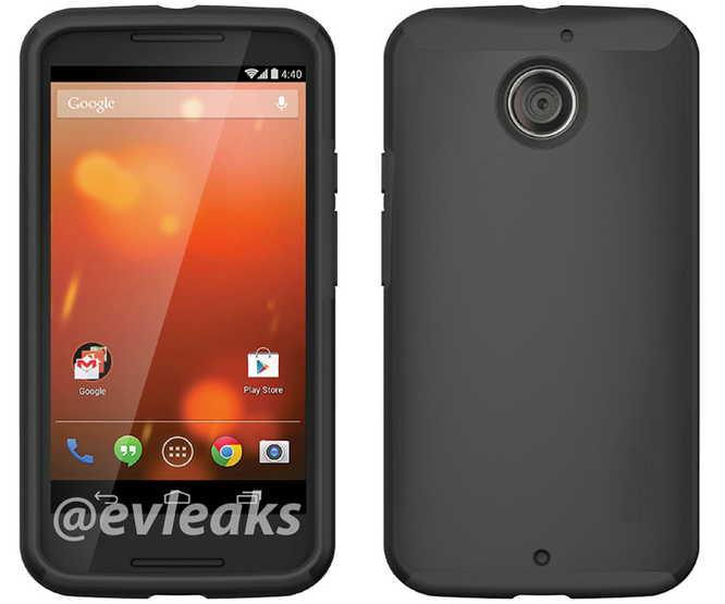 Tweet from evleaks shows a render of the Motorola Moto X+1 - Check out a render of the Motorola Moto X+1 wearing a bumper case