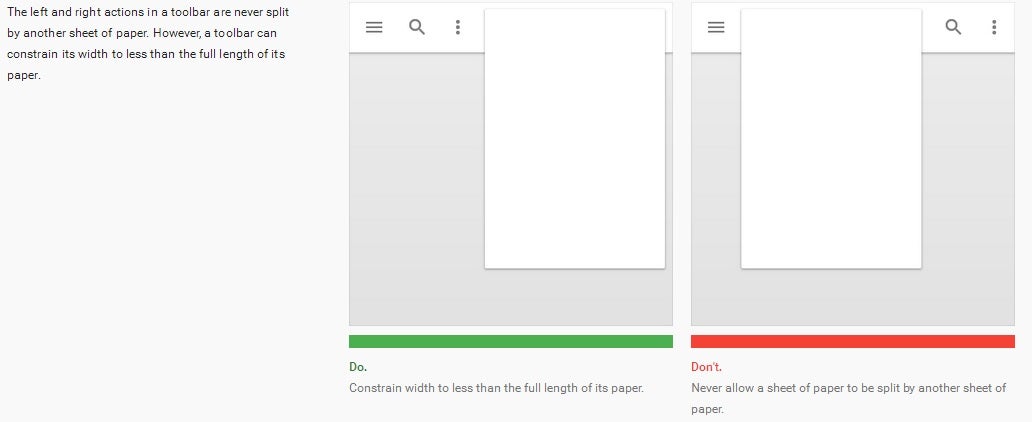 An in-depth look behind Android&#039;s paper-like new design