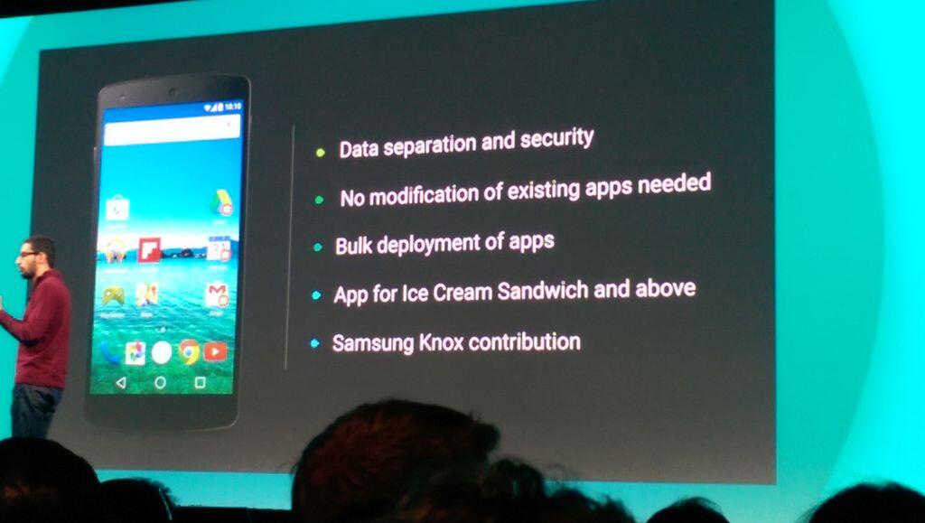 Android will separate work and personal data with the help of Samsung Knox