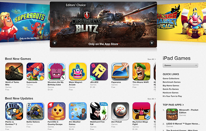 Apple is breaking &quot;Best New Updates&quot; out of the &quot;Best New Games&quot; list in the App Store - Apple breaks out &quot;Best New Updates&quot; as a separate App Store list of games
