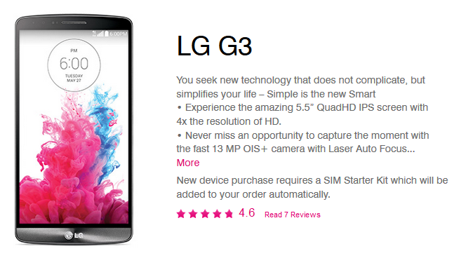 The LG G3 is rumored to launch July 16th on T-Mobile - LG G3 tipped to launch July 16th via T-Mobile; two other devices rumored for July 23rd release