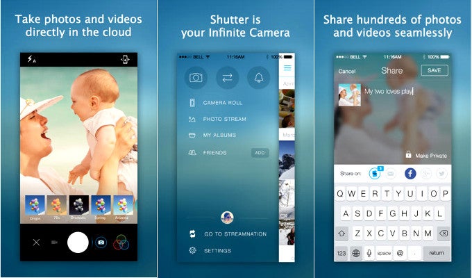 Shutter app for the iPhone review: free unlimited storage and sharing for your photos and videos