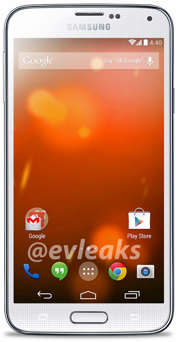 Samsung Galaxy S5 Google Play Edition render apparently leaked
