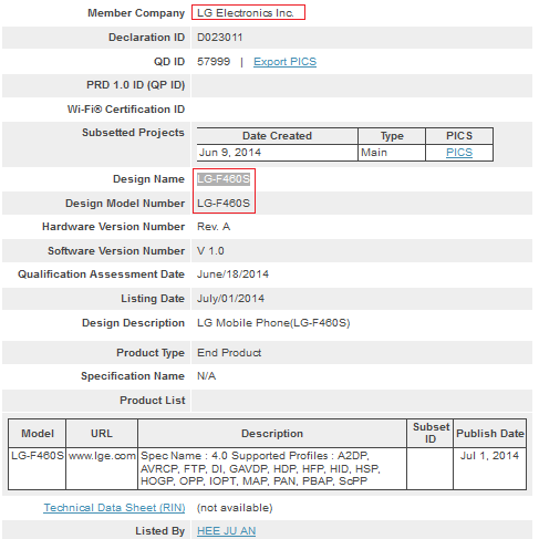 The LG G3 Prime receives its Bluetooth certification - LG G3 Prime receives Bluetooth certification; release imminent?
