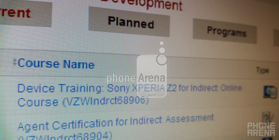 Leaked screenshot reveals that Verizon reps are getting trained on the Sony Xperia Z2 - Leaked Verizon screenshot shows that the Sony Xperia Z2 is still coming to the carrier