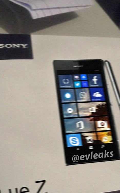 Is this Sony's first Windows Phone smartphone? - Sony Lue Z photo leaks, could be the company's first Windows Phone handset (it's a fake)