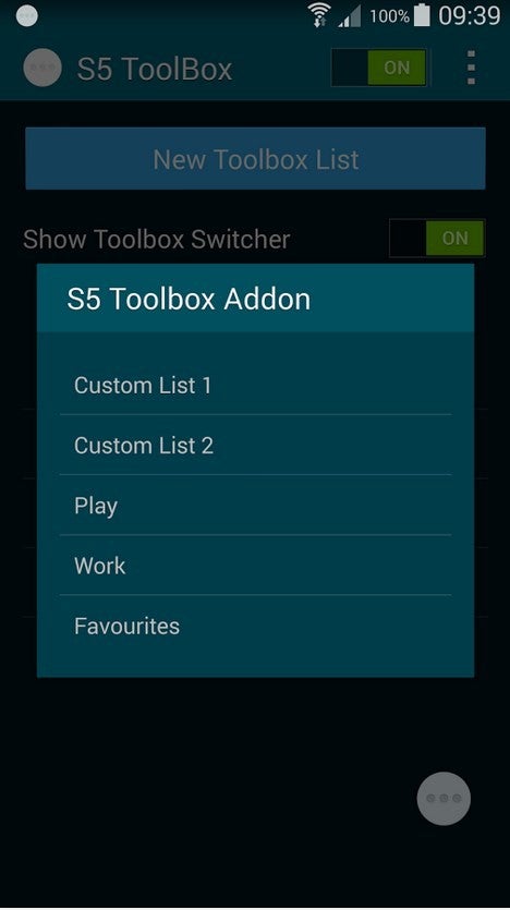 How to put more than five apps in your Samsung Galaxy S5 Toolbox without root