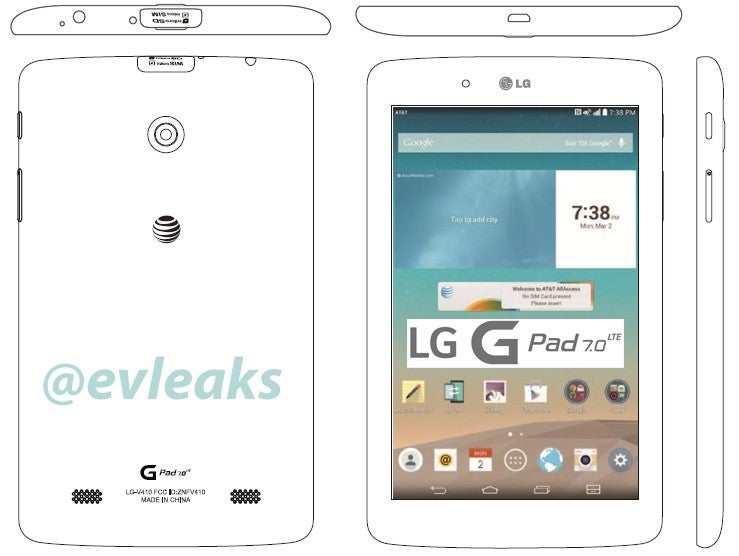 LG G Pad 7.0 LTE to be released by AT&amp;T