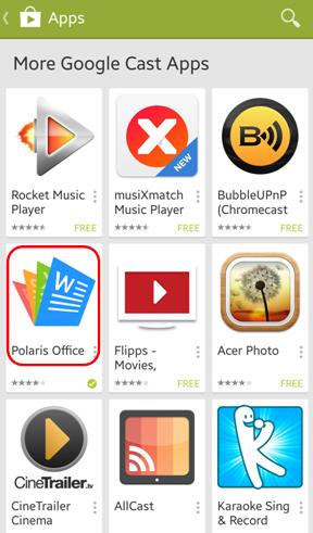 Free Polaris Office hits 1 million users, adds Chromecast support