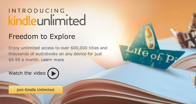 Amazon unveils Kindle Unlimited, the ‘Spotify for books’: unlimited reading for $9.99 a month