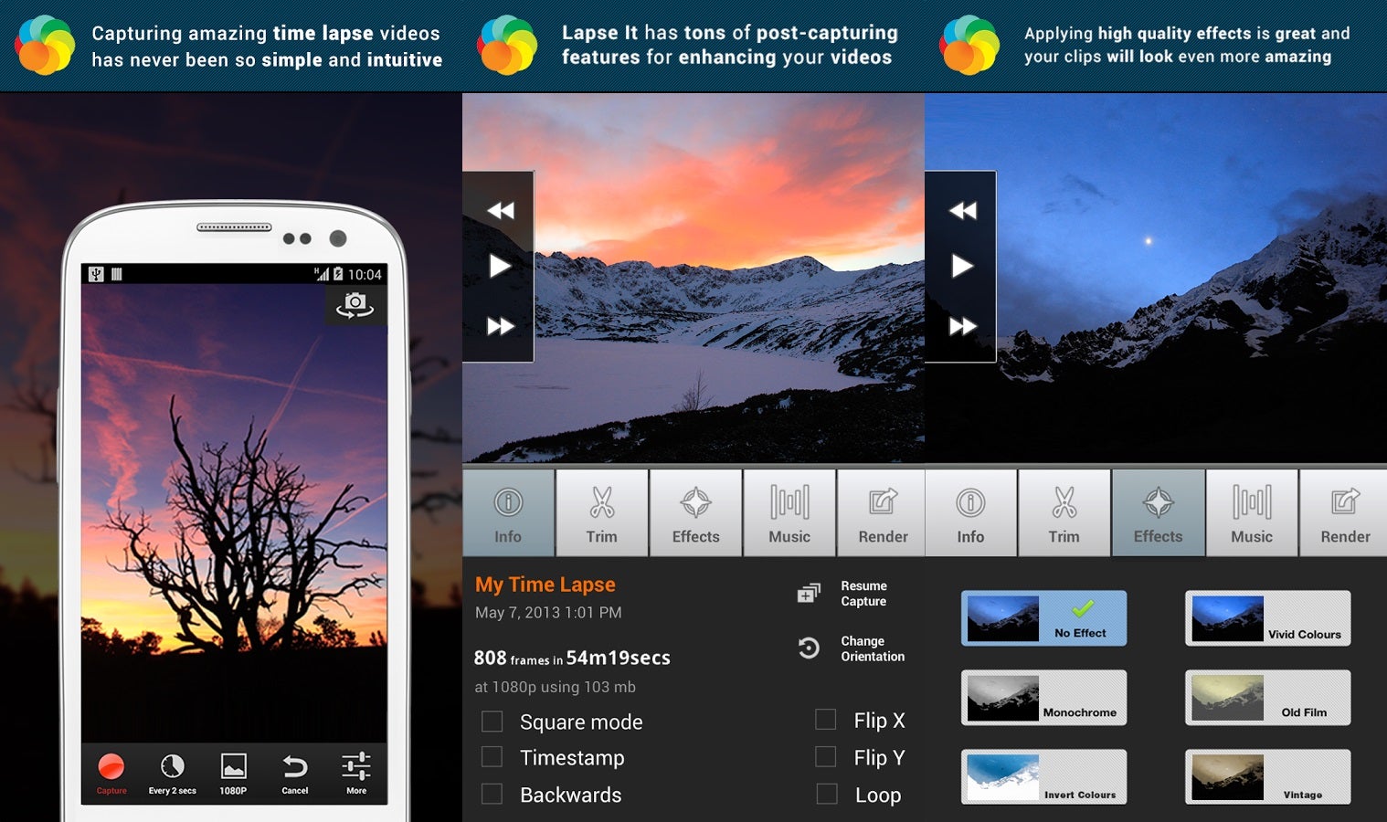 How to record time-lapse videos on Android