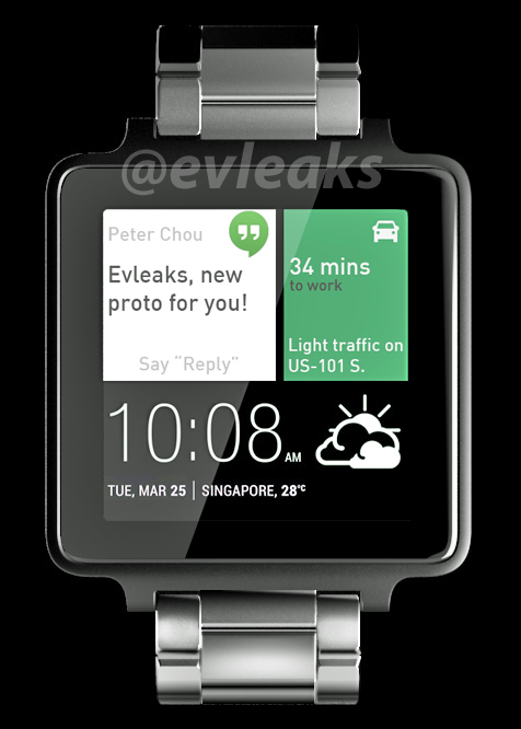 Is this what HTC s first Android Wear smartwatch looks like PhoneArena