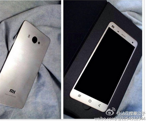 Photos allegedly show the back and front of the Xiaomi Mi4 - Xiaomi Mi4 poses for new pictures; is the back plate plastic or metal? (It's plastic!)