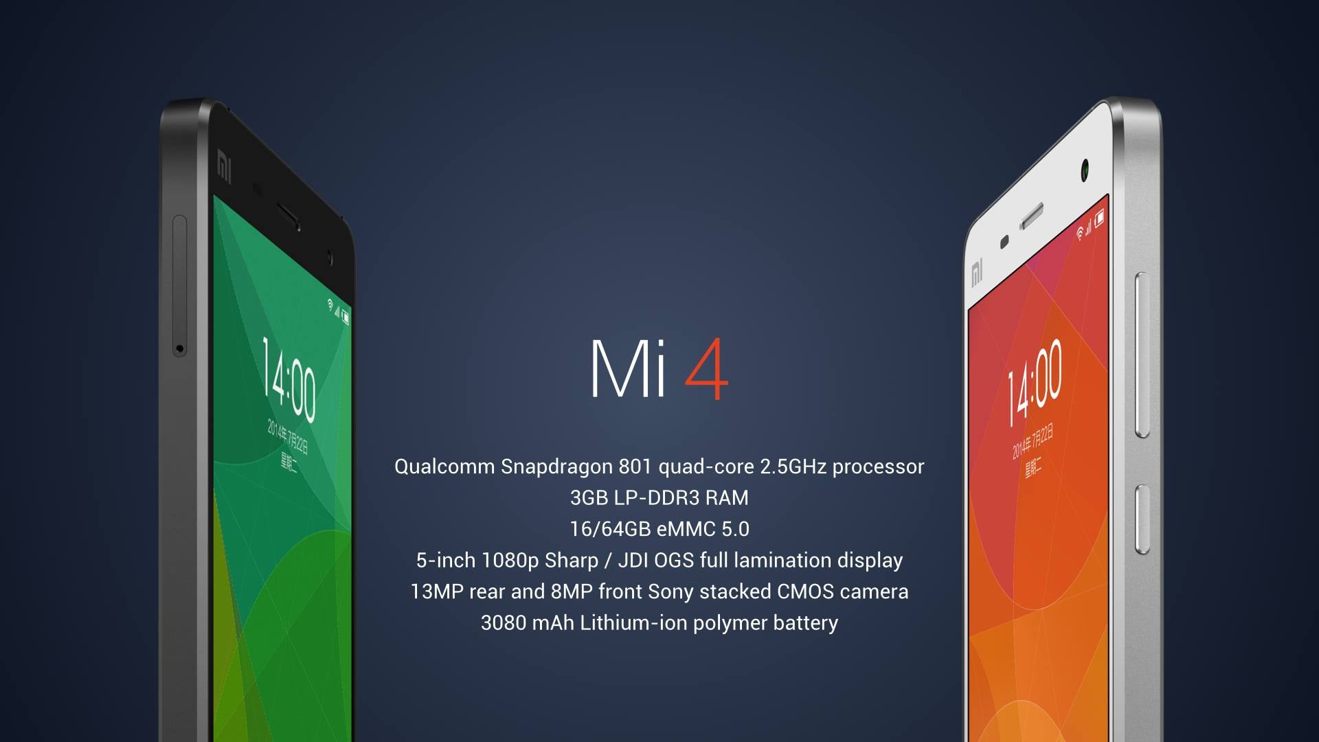 Xiaomi Mi 4 officially unveiled: claims to be the fastest smartphone in the world
