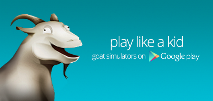 Google promotes goat simulator games for Android