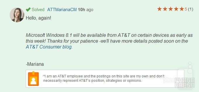 Windows Phone 8.1 updates for AT&amp;T devices could be available as soon as this week