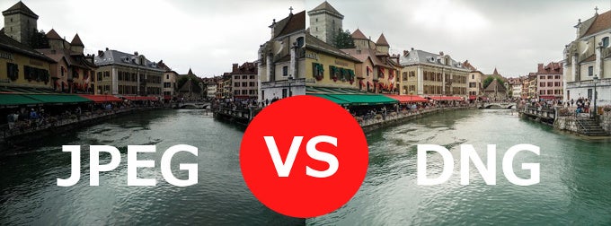 Raw (DNG) vs JPEG on a smartphone: comparison images