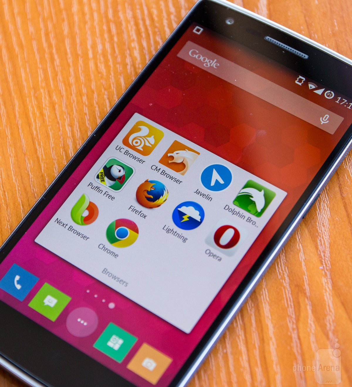 We used the OnePlus One to test all of the browsers - The best Android browsers, 2014 edition: speed, design, and features