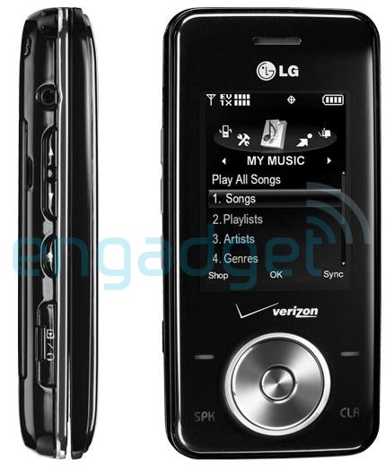 LG VX8550 Chocolate for Verizon - LG redesigns Verizon Chocolate phone with VX8550