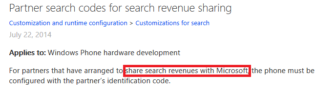 Microsoft document reveals Bing search revenue sharing - Some manufacturers get a slice of Microsoft&#039;s revenue from Bing